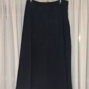 Suede skirt - Parisian Signature - Size 10 women's